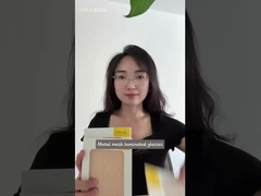 Lamière métallique en laiton et en acier inoxydable en verre stratifié pour des couleurs personnalisées