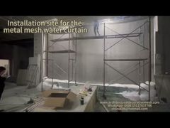 Présentez pour vous des rideaux en maille métallique en spirale avec des trous en diamant pour la division spatiale