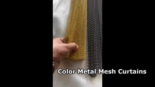 Products of Metal Mesh Curtains in Various Colors