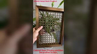 La maille décorative sertie par replis de Cabinet de maille en métal insère le panneau d'écran d'intimité