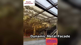 Panneau architectural de mur rideau de maille en métal de façade de vent cinétique commercial