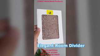 Écran décoratif tissé de fenêtre de diviseur de pièce de grillage de grillage en métal d'intérieur