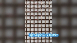 Vidéo montrant les détails d'un treillis métallique tissé