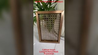 Décoration faite sur commande de meubles de porte d'armoire de maille architecturale sertie par replis décorative encadrée