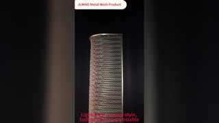 Écran de séparation fait sur commande incurvé par maille décorative en métal d'acier inoxydable