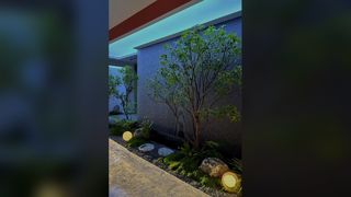 Le rideau d’eau de réception élève le luxe de l’espace