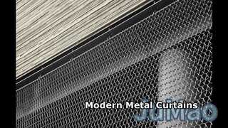Rideaux à bobines en métal au design moderne