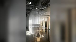 Rideaux en maille architecturaux modernes de draperie de bobine d'aluminium