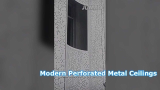 Mur rideau en métal perforé pour façades de bâtiments