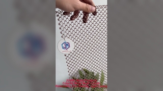 Rideaux en métal colorés rideaux en maille métallique rideaux en métal décoratifs personnalisés, pri de luxe léger