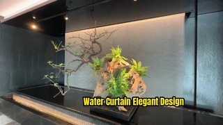 Rideau d'eau en acier inoxydable au design moderne et élégant