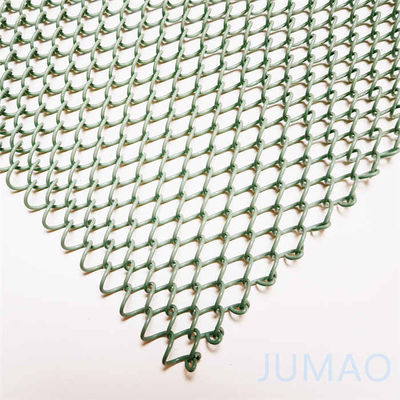 Rideaux en maille métallique en acier inoxydable glavanisé vert