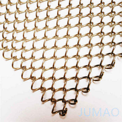 Écran de rideau de treillis métallique architectural pour restaurant de porte