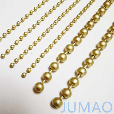 Rideaux à billes métalliques décoratifs en chaîne de 3 mm-12 mm