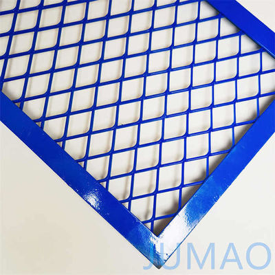 Armoire en treillis métallique décoratif étendu bleu