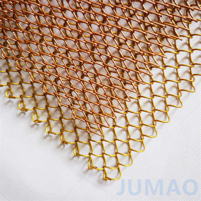 Rideau en maille spriale décoratif en forme de trou en diamant de couleur argentée