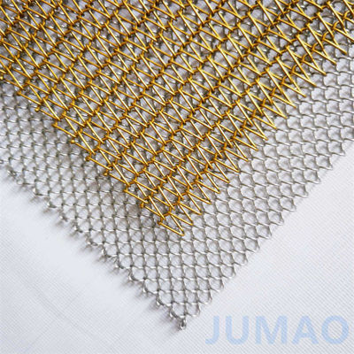Technologie Sprial Rideaux en maille métallique pour la décoration intérieure Choix de couleur