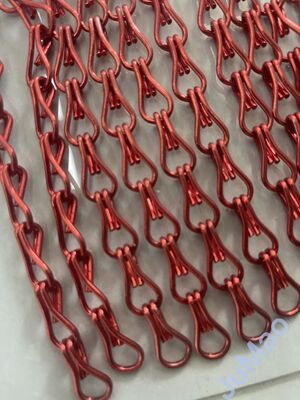 Écrans à chaîne légers en aluminium métallique à écran volant courbés ondulés