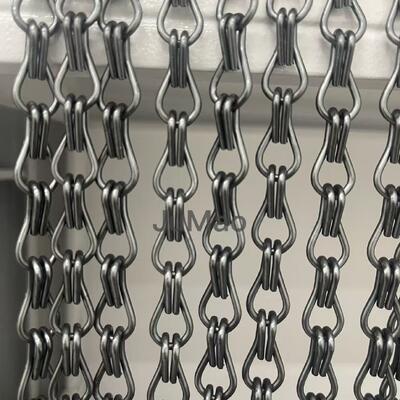Des rideaux en aluminium, des rideaux en métal, des rideaux en chaîne, des rideaux résistant à la température de moins 40 °C à 200 °C, conçus pour s'adapter à l'espace