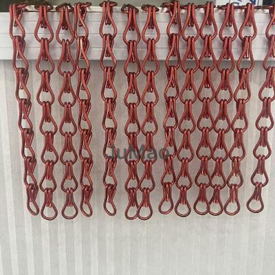 Rideaux en chaîne d'aluminium Rideaux métalliques en aluminium Écrans décoratifs polyvalents en acier inoxydable pour applications commerciales et industrielles