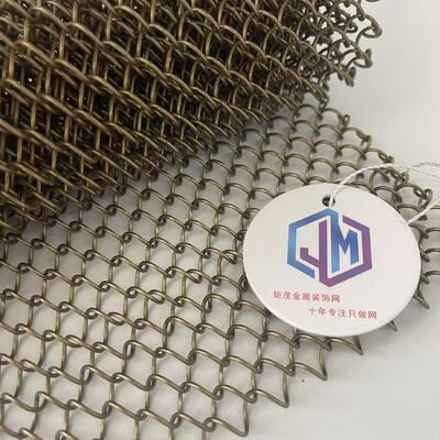 Zone ouverte 40 à 85 pour cent de rideaux en maille métallique épaisseur 1,2 mm gamme de tailles 0,8 mm à 3 mm adaptés aux utilisations architecturales et de sécurité
