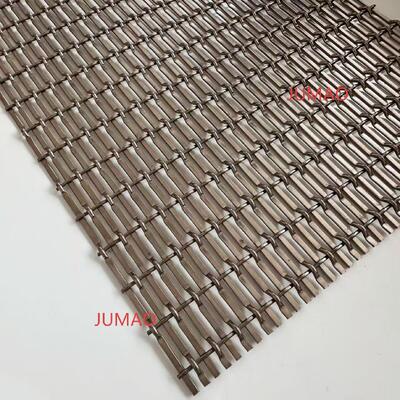 Décoration tissée par replis par replis de plafond de séparation de grillage de maille architecturale de maille en métal