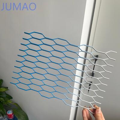 Panneau en treillis métallique expansé en acier inoxydable 304 de couleur personnalisée pour façades de bâtiments